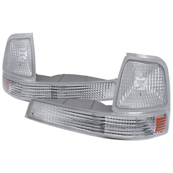Spec-D Tuning 98-01 Ford Ranger Corner Lights Chrome, 2LC-RAN98-RS 2LC-RAN98-RS - main
